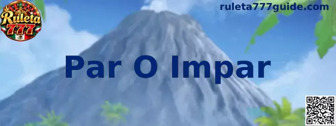 Ejemplo visual de la apuesta Par O Impar en una ruleta