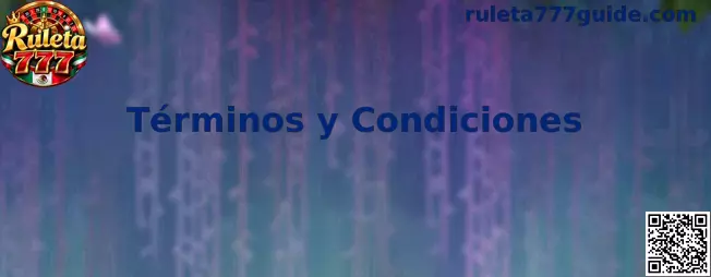Información sobre los Términos y Condiciones de Ruleta 777