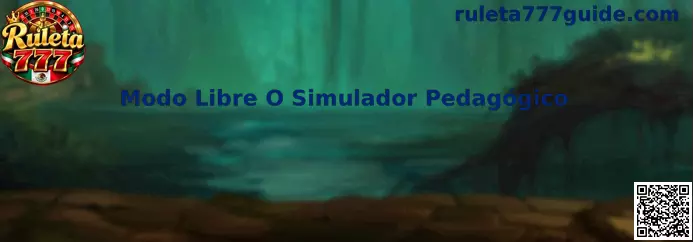 Ilustración educativa del modo libre o simulador pedagógico de Ruleta 777